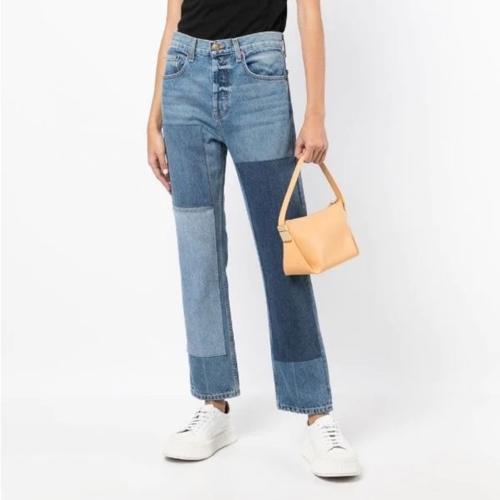 B SIDES Marcel Patchwork Jeans Straight Leg